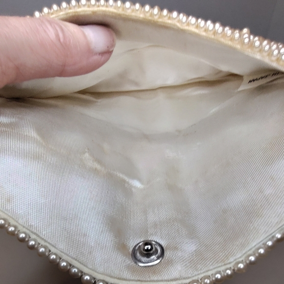 Two Vintage Handmade Beaded Small Clutch Evening Bags Made In Japan - Picture 12 of 13